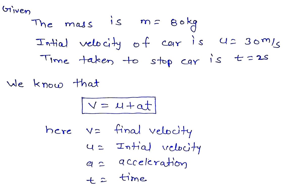 Physics homework question answer, step 1, image 1